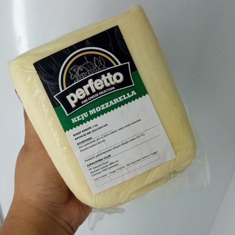 

Grosiran Murah Perfetto Mozzarella Cheese 1kg serbuuu !