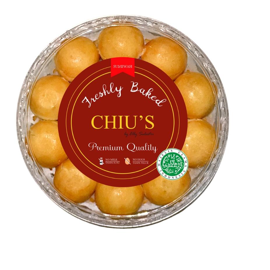 

✨BIG SALE✨ CHIU'S Kue Kering Vegan / Vegetarian Tanpa Telur Nastar Nanas 