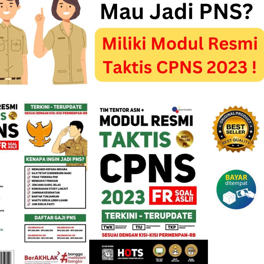 12.12 SALE Buku CPNS 2023 - Modul Resmi Taktis CPNS 2023 Soal FR Asli Terkini - Terupdate Lengkap TW