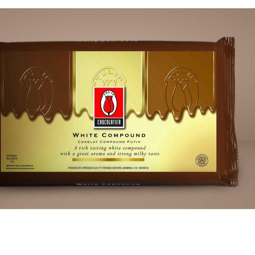 

✨12.12✨ Coklat Tulip White Chocolate Compound 1kg 