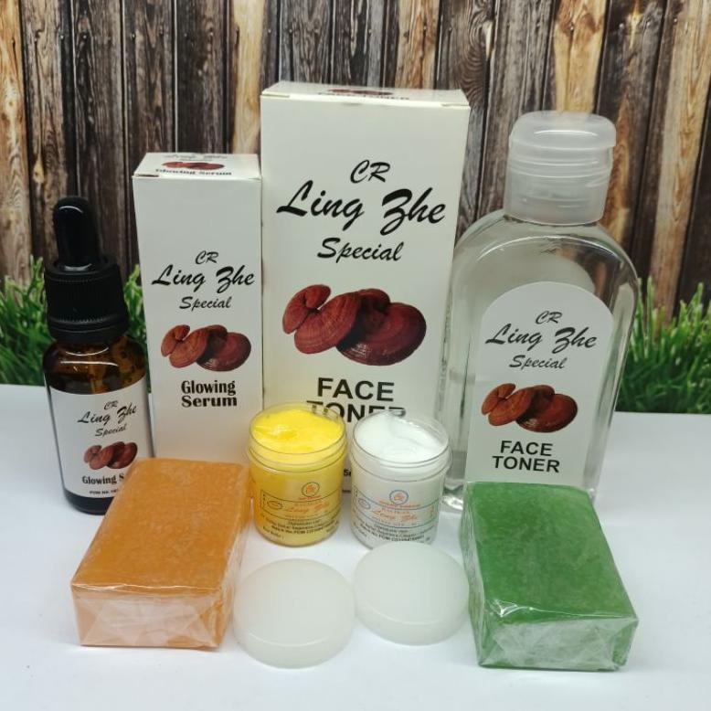 Good Product Gratis Mini Gold PAKET CREAM LING ZHI / LING CHI / LING SHI ORIGINAL 5IN1 (Cream Siang&