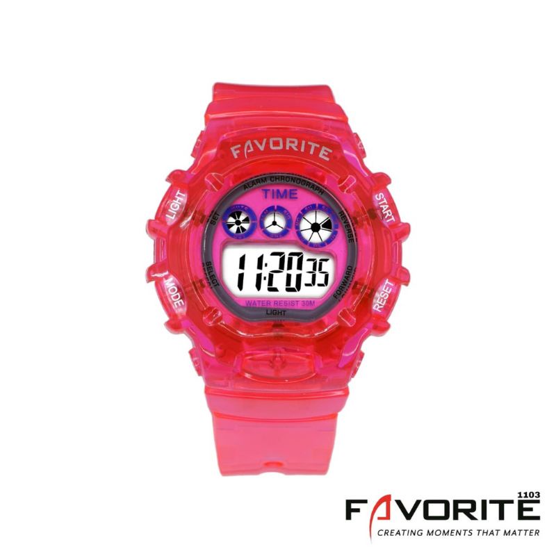 JAM TANGAN WANITA DIGITAL  F 1103 WATERPROOF