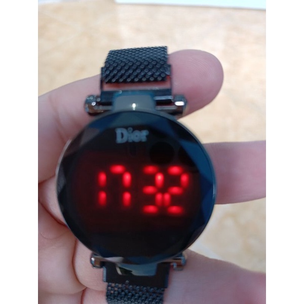 Jam Tangan Wanita Strap Magnet Digital Led polos