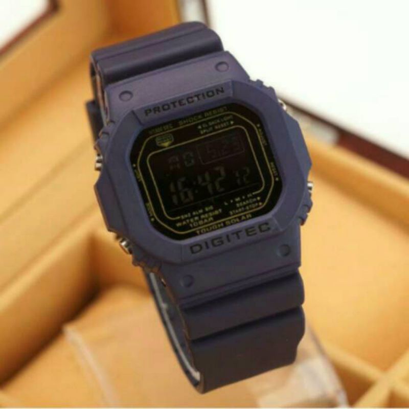 Jam tangan pria/wanita sport digital segi DG2024T  2024T 2024 HITAM FULL