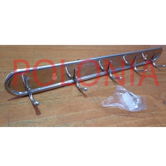 COD Gantungan Baju Hanger Kapstok STAINLESS 5 Kait GROSIR ECER MEDAN