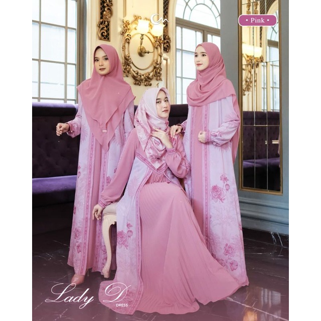 ready lady dress style summer ori  by cover me kajian syari luxury classy