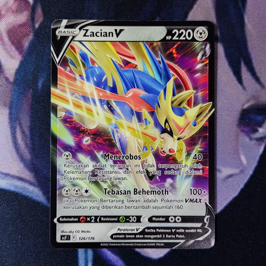 pokemon (ID) zacian v - SCF 126/176 - NO FOIL
