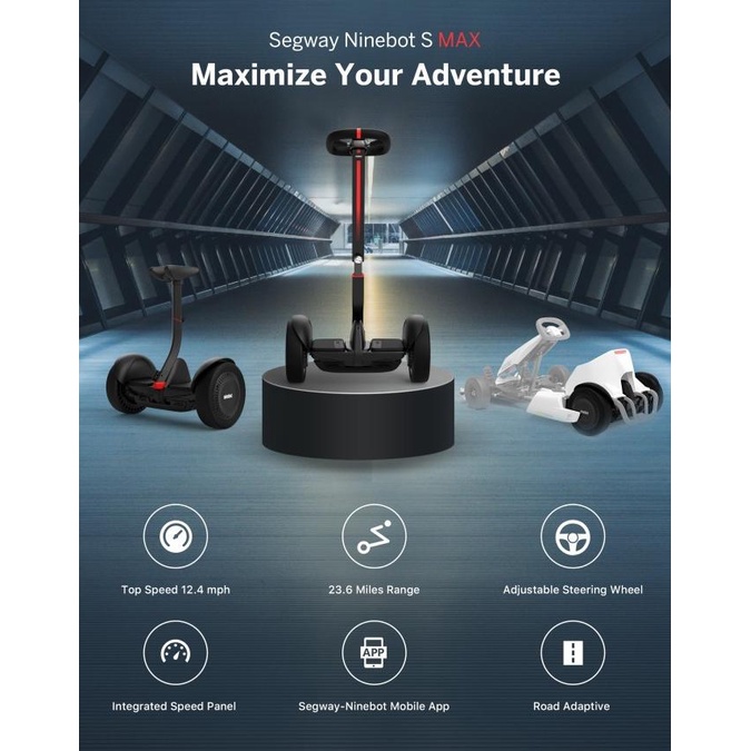 Promo Segway Ninebot S Max Smart Skuter Listrik Self-Balancing Scooter Terbaru