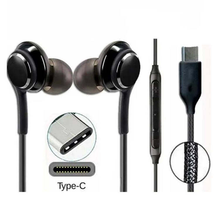 Handsfree Type C Stereo / Earphone Stereo Bass / Headset