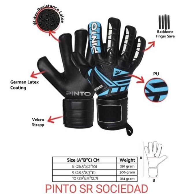 Glove Keeper Sarung Tangan Kiper Pinto SOCIEDAD Original