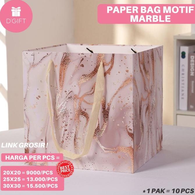 

GROSIR-10pc Paperbag Besar Motif Tas Kertas Dus Nasi Kue Jumbo Hampers