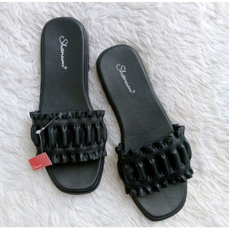 Sandal slop wanita karet