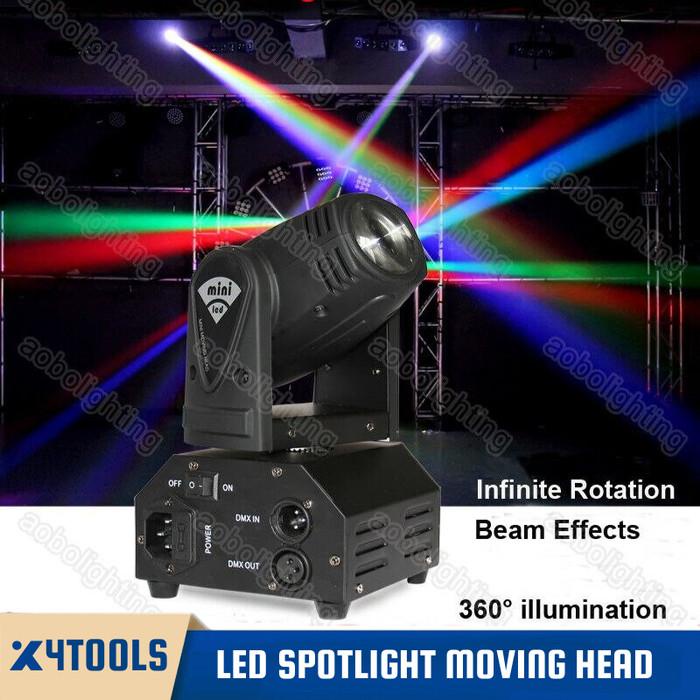 Terlaris Lampu Sorot Panggung Mini Led Beam Spotlight Moving Head Waterproof