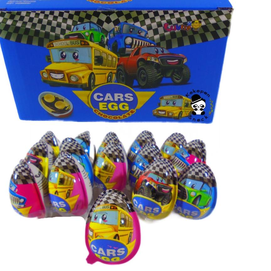 

Discount ✅⭐ Cars Egg Cokelat Box isi 30
