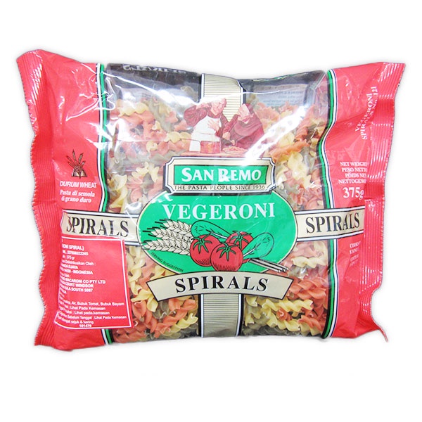 

SANREMO PASTA VEGERONI SPIRAL 500 GR