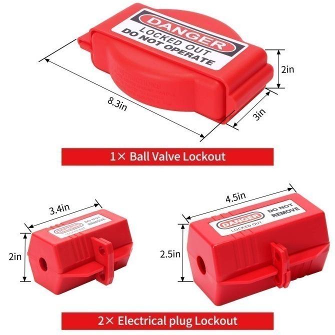 Termurah Lockout Tagout Kit Filled Lock Box Toolbox Lockout Set