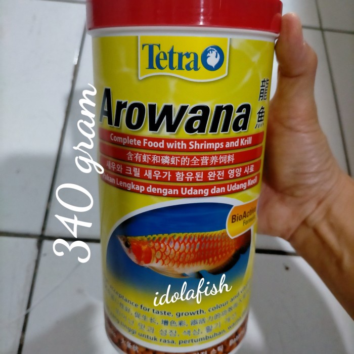 Tetra Arowana 340 Gr / Pelet Ikan Arowana / Pakan Arowana / Pelet Arow