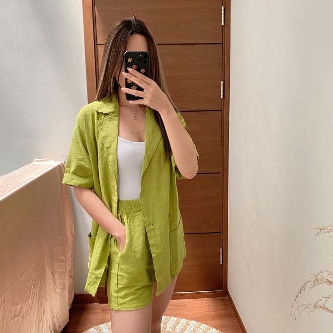 HA RI SET | FASHION WANITA | BLAZER SET | SETELAN BLAZER CELANA PENDEK