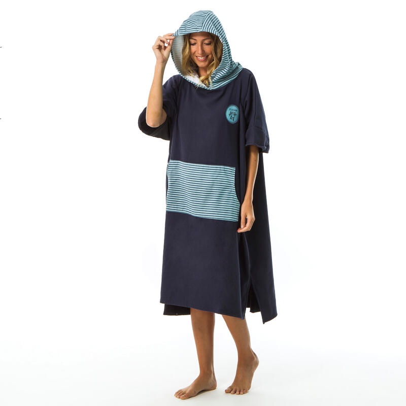 Decathlon Olaian ADULT PONCHO SURF 500 Print - Fish - 8613157