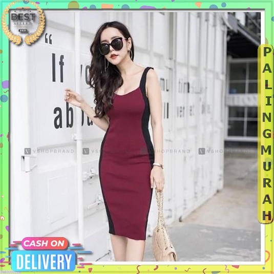 Bayar Di Tempat Fashion Wanita Dress Rajut Wanita Terbaru 2023 Baju Perempuan Seksi Casual Elegan Ke