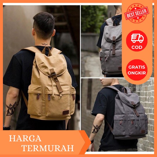 Tas Ransel Cowok Import Ransel Murah Keren Terbaik Anti Air H8T2 Tas Punggung Backpack Tas Sekolah O