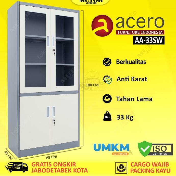 

Best Seller Acero Aa-33Sw Lemari Arsip Besi Full Plat Pintu Kombinasi Swing Discount