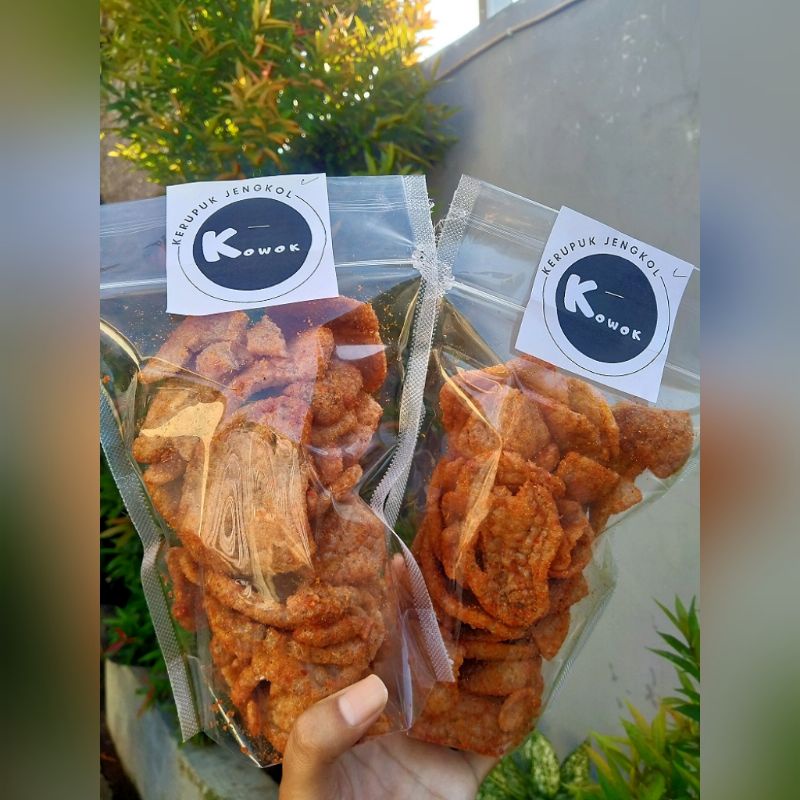 

cemilan/cemilan pedas/snack viral/snack/kerupuk jengkol