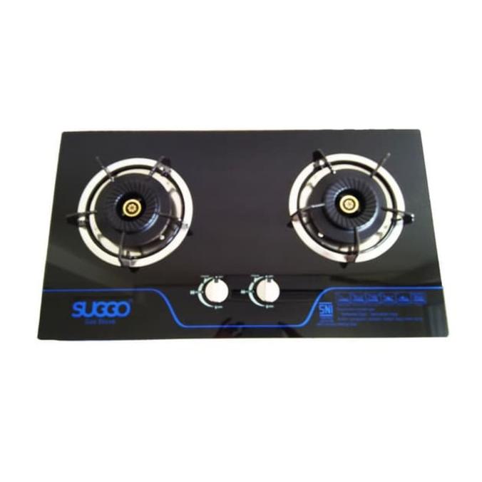 kompor gas tanam kaca SUGGO 2 tungku SG-208