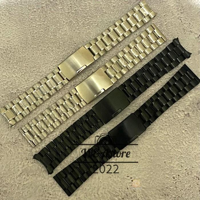 Terlaris Strap Tali Jam Tangan Rantai Full Stainless Lurus Curve 18 20 22 24 Mm