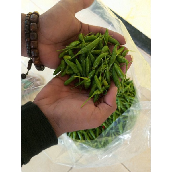 

Cabe rawit Hijau /500gram