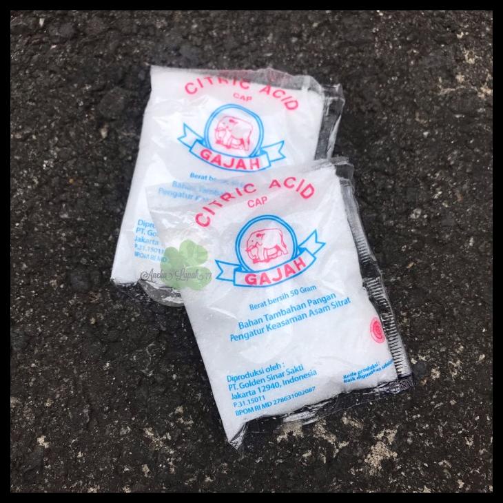 

Asam Sitrat Fontaine Citric Acid Gajah Food Grade 50 Gr