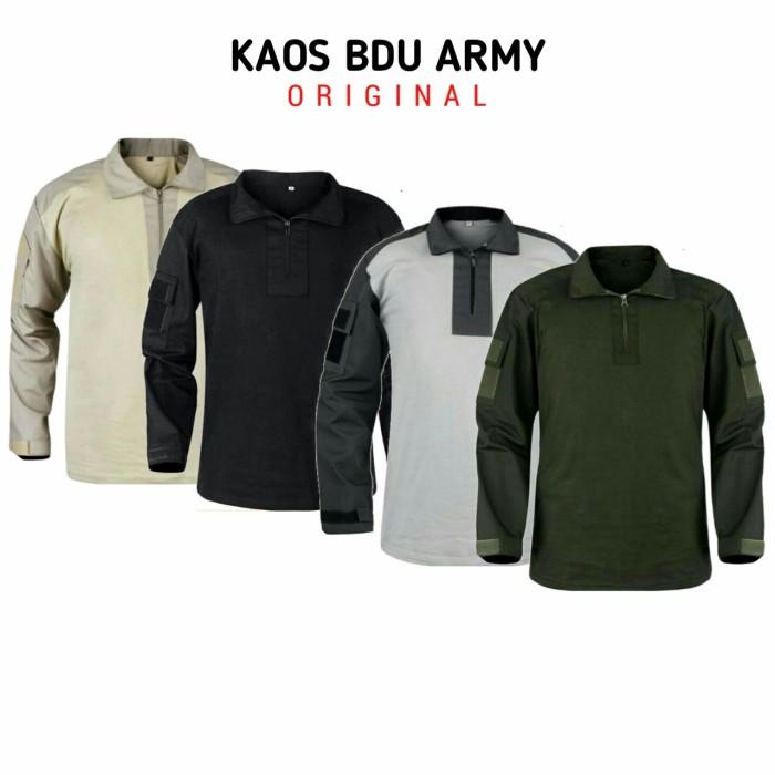 Terlaris Kaos Bdu Army Original Kaos Bdu Tactical Lengan Panjang