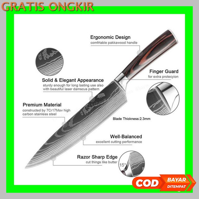 Piso Super Tajam Awet Peso Knife Golok Cincang Pisaw Terbaru Murah Tebal Posau Dapur Pemotong Alat P