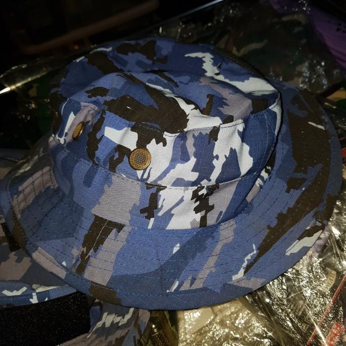 Terlaris Topi Rimba Loreng Biru Tni Au