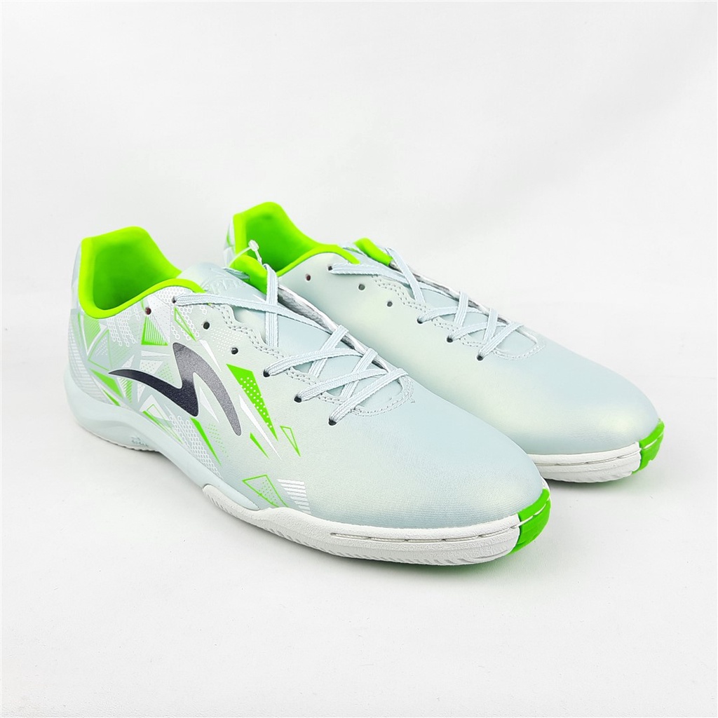 Specs Sepatu Futsal Speedblaze In Ice Grey Nightfall Green Gecko 38-43