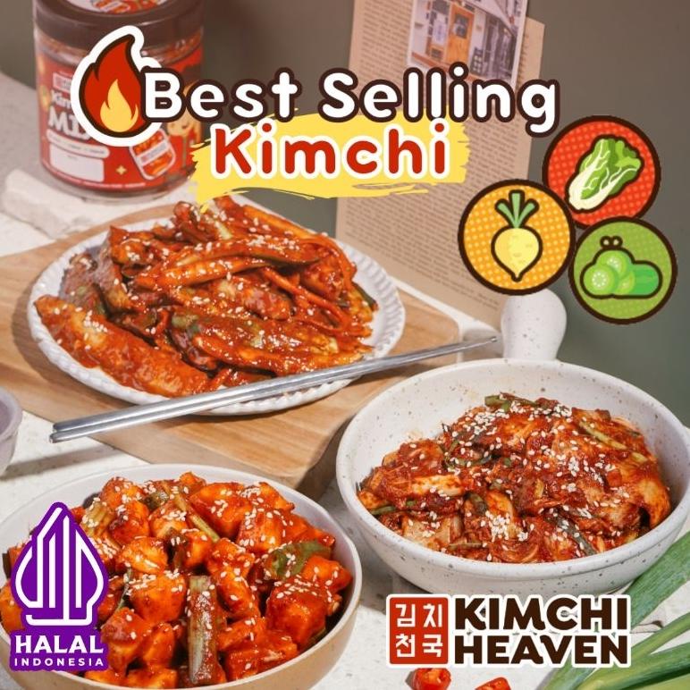 

800g Fresh Korean Kimchi in Jar Halal (Sawi / Lobak /Timun / Mix) Makanan Korea Halal Kimchi Korea Halal Korean Food Kfood Jajanan Cemilan Siap Saji Frozen Instant Murah Enak Premium Best Seller