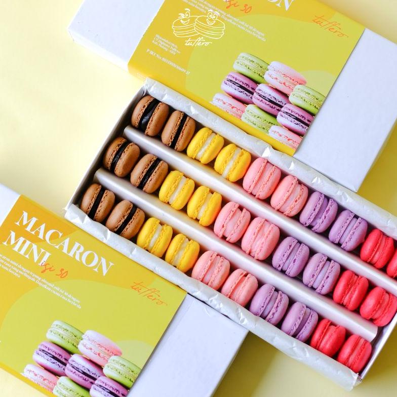 

BABY MACARON MINI ISI 30 TEPUNG ALMOND ASLI MACAROON KECIL Non COD