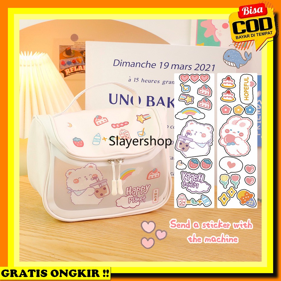 

Tempat Pensil Karakter Anak Laki Laki Multifungsi Kotak Pensil Magnet Pencil Case Tempat Pensil Anak Import Lucu Pencil Case Korea Travel Make Up Pouch Diy Sticker Serbaguna Stiker Kelinci Beruang