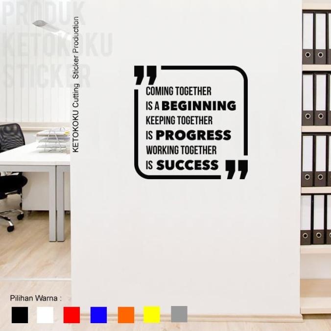 Wall Cutting Sticker Coming Togethe Stiker Dinding Rumah Cafe Dekorasi