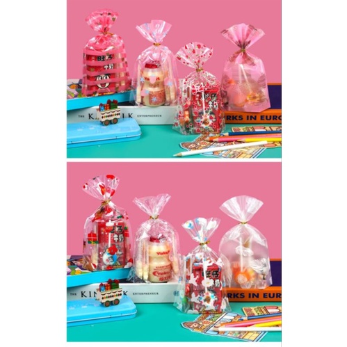 50pcs/pack PLASTIK ROTI COOKIES /GODDIE BAG HADIAH HAMPERS ULTAH PC-21