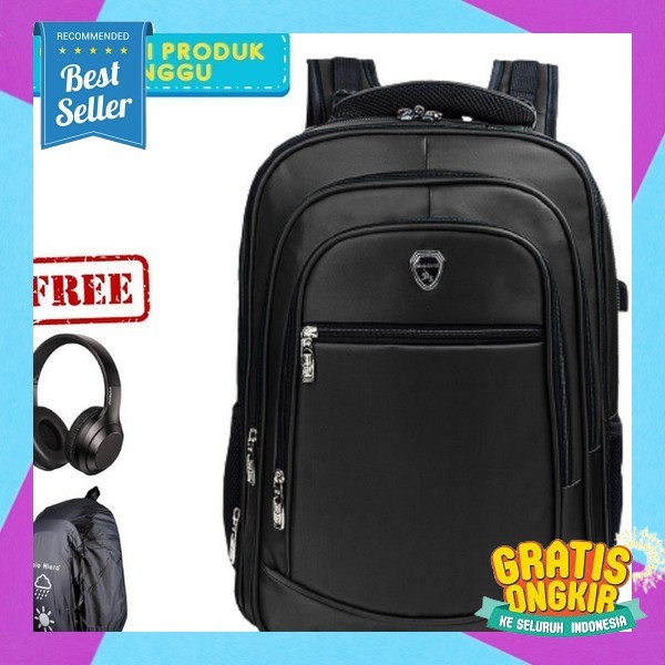 Backpack Waterproof Korean Style Tas Sekolah Pria Distro Sma Keren Ransel Laptop Anti Air Jumbo Tas 
