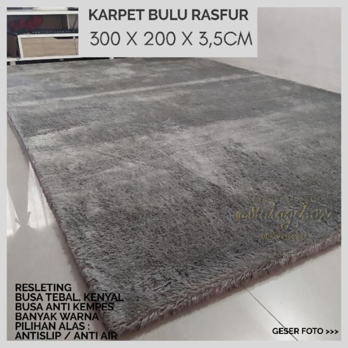 Karpet Bulu Jumbo 300 x 200 Tebal 3,5cm