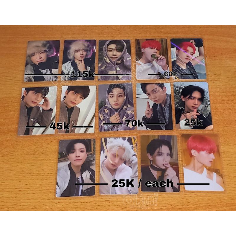 ATEEZ OFFICIAL PHOTOCARD SPIN OFF: FROM THE WITNESS wooyoung jongho hongjoong seonghwa yeosang selim