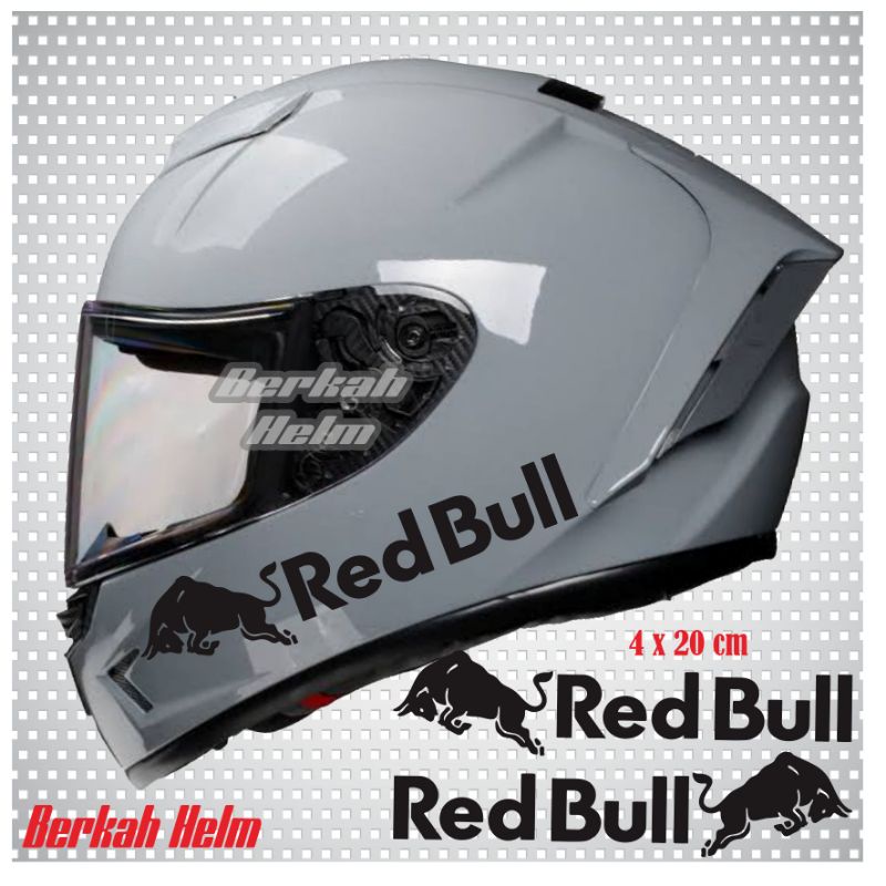 STIKER HELM REDBULL