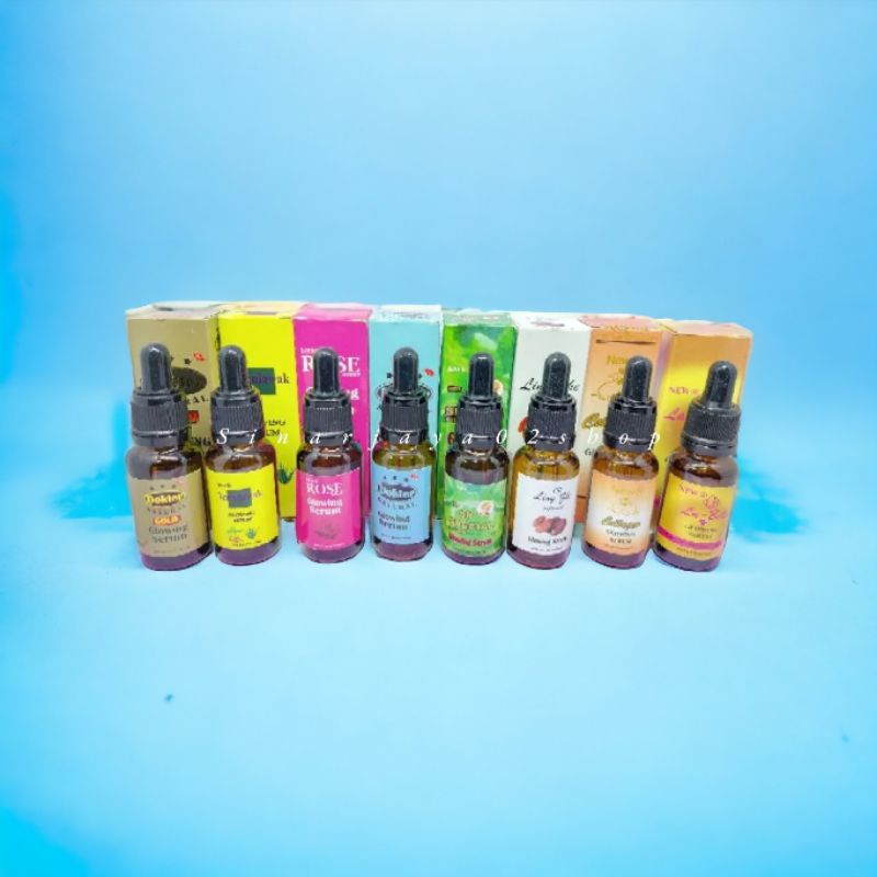 SERUM GLOWING | ROSE | TEMULAWAK | DR GOLD | DR BIRU | SP | LING ZHI | COLLAGEN | LABELLA | 99 | 20ML 9 VARIAN ORIGINAL BPOM