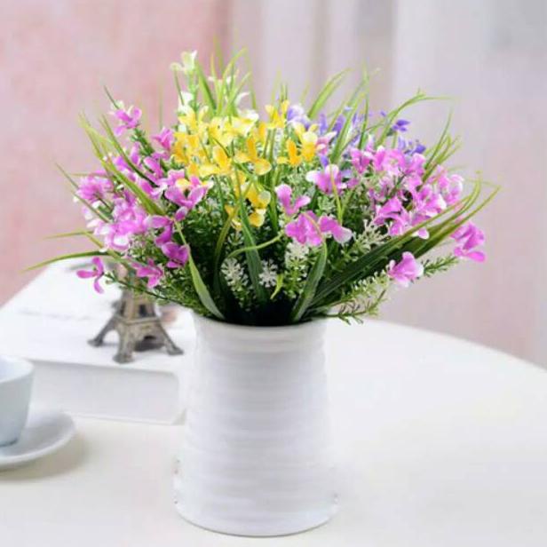 BUNGA PLASTIK RUMPUT HIAS GLADIOL B8038 ARTIFICIAL DEKORASI RUMAH