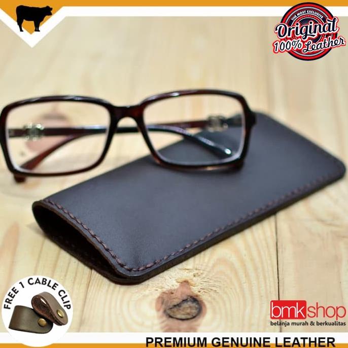 SARUNG KACAMATA KULIT ASLI, DOMPET KACAMATA KULIT ASLI HANDMADE