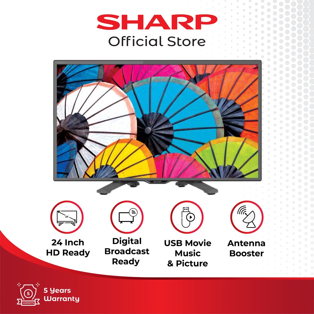 Sharp AQUOS LED TV 2T-C24DD1i SHARP INDONESIA OFFICIAL SHOP