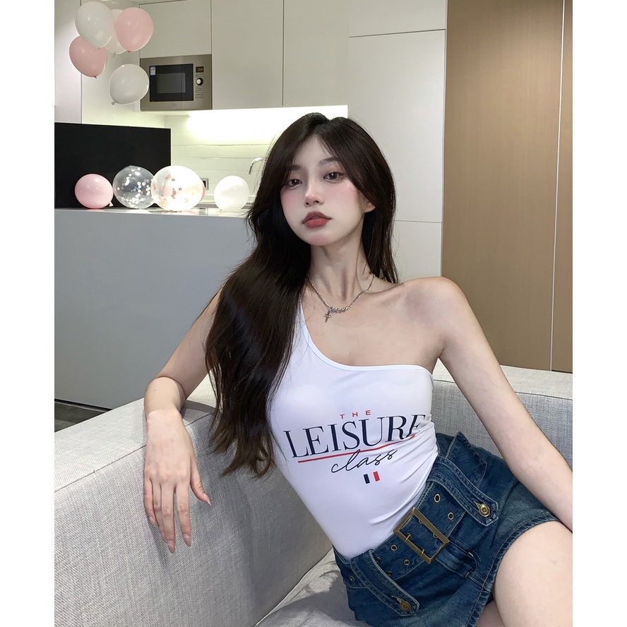 ☊✖◎Cropped top Mengenakan kamisol punggung yang cantik dengan kemeja bottoming di musim panas, tube top tanpa lengan hot girl underwear top pakaian wanita #COD