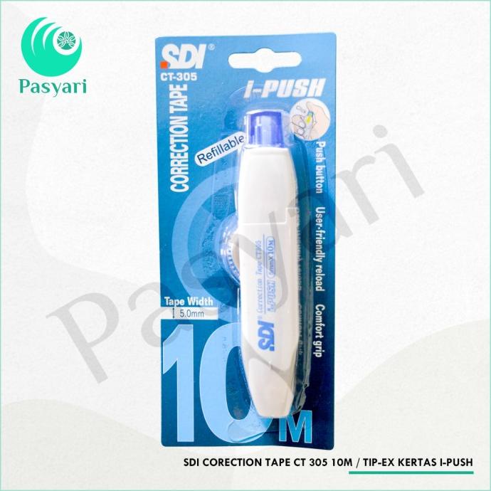 

Sdi Corection Tape Ct 305 10m Tip-ex kertas i-push jen03